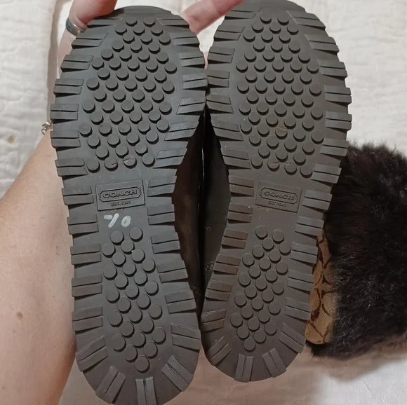 Coach Boots "joyous" Winter Rabbit Fur - Picture 5 of 6